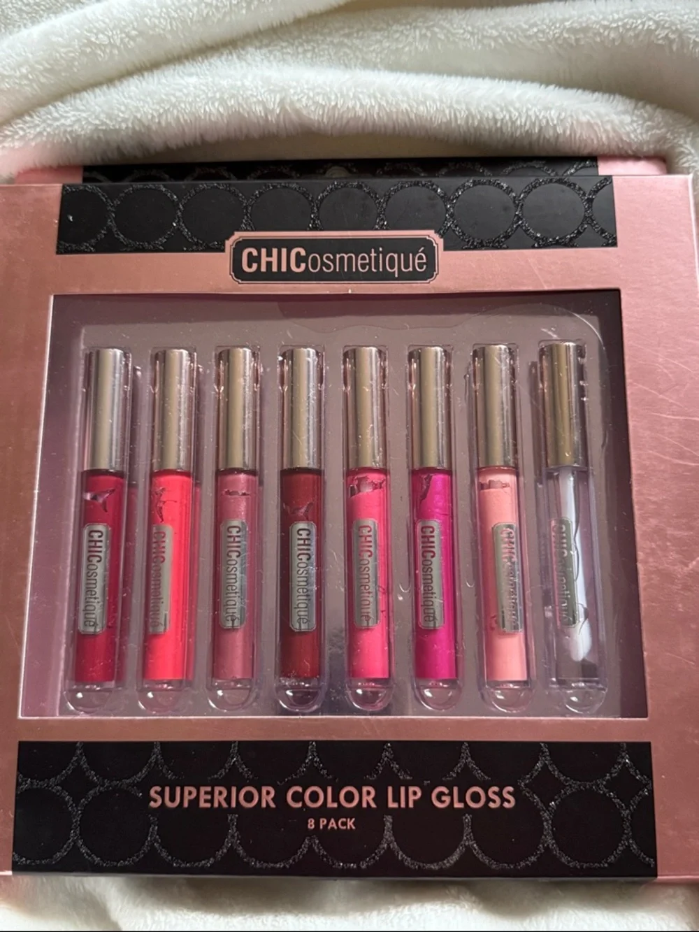 Chicosmetique Superior Color Lip Gloss Set‎ - Pink & Red Shades